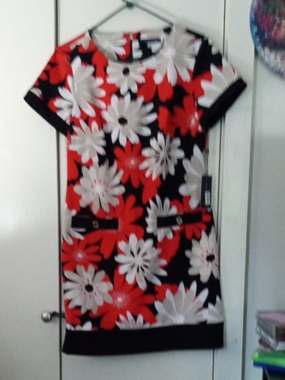 NWT Tommy Hilfiger Bold Flower Power Floral Shift Dress